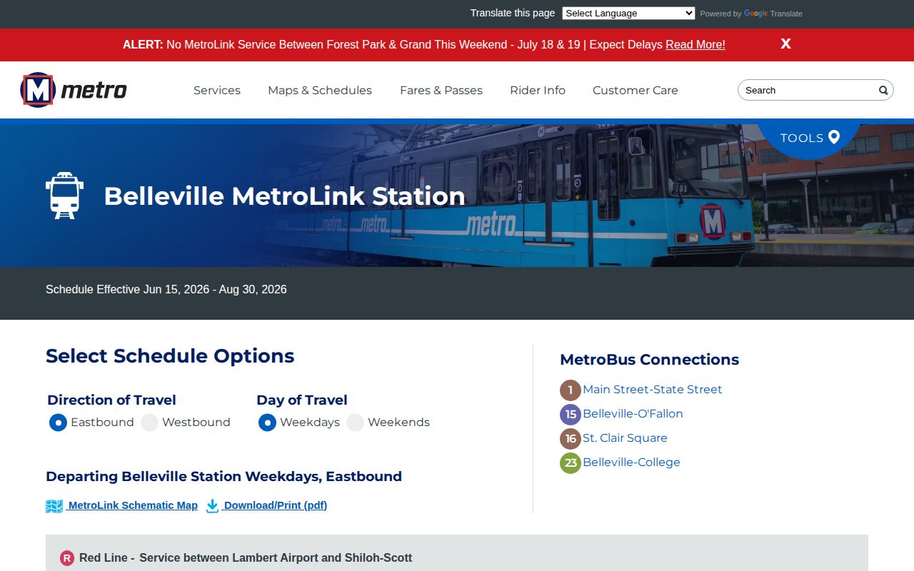 Belleville transit information for a St. Clair County jail release